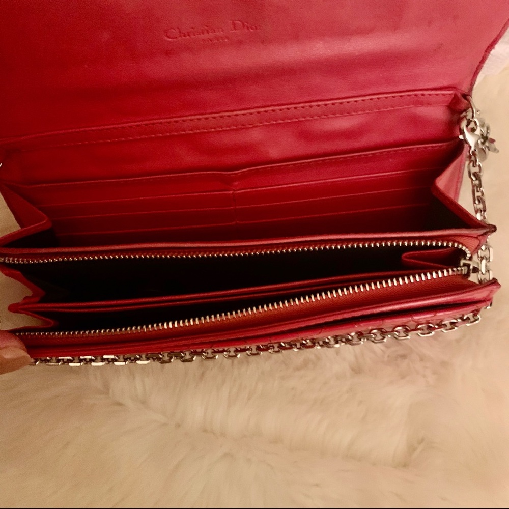 Lady Dior Cannage Wallet On Chain - Picture 5 of 8